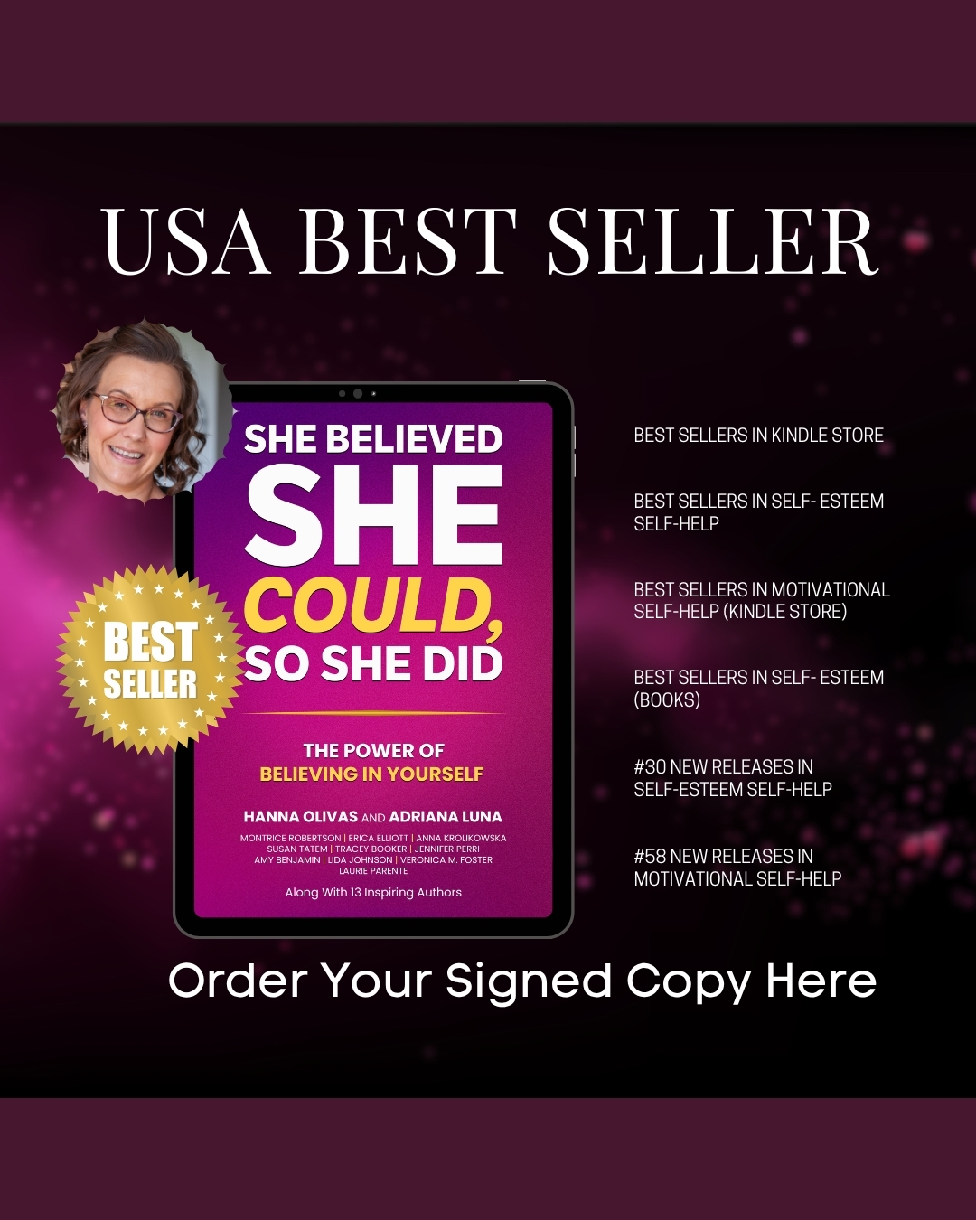 Elizabeth Meigs featured author in USA Today Best-Selling anthology She Believed She Could So She Did